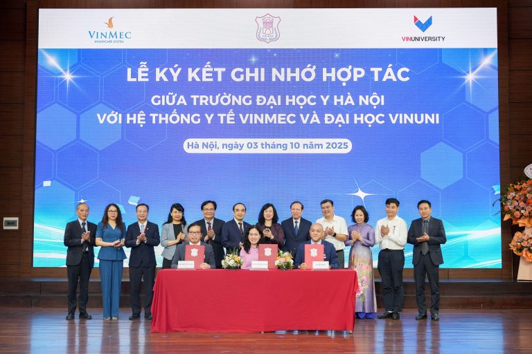 Hợp lực vì sức khỏe cộng đồng: VinUni, Vinmec và Trường Đại học Y Hà Nội ký kết hợp tác chiến lược phát triển hệ sinh thái y tế toàn diện tại Việt Nam